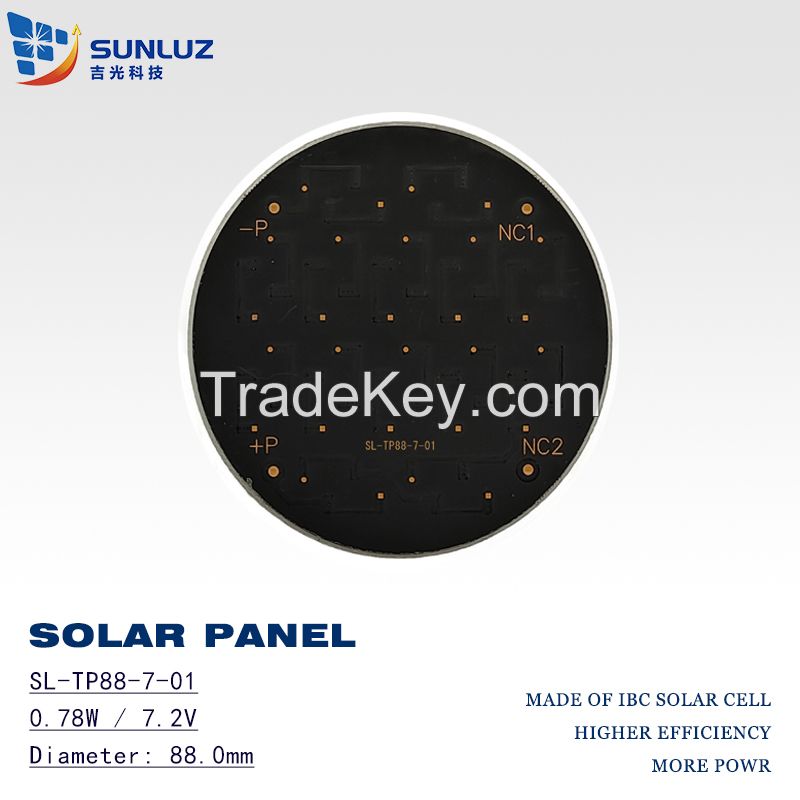 Circular solar panelï¼Round solar panel, 0.78W 7.0V