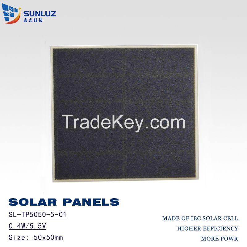 Solar panel 0.4W 5V for toys and solar micro-signal products