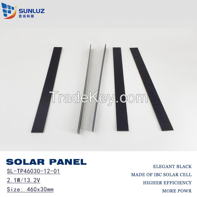 Sunpower solar panel, 460x30mm, 2.1W 13.2V, strip solar panel