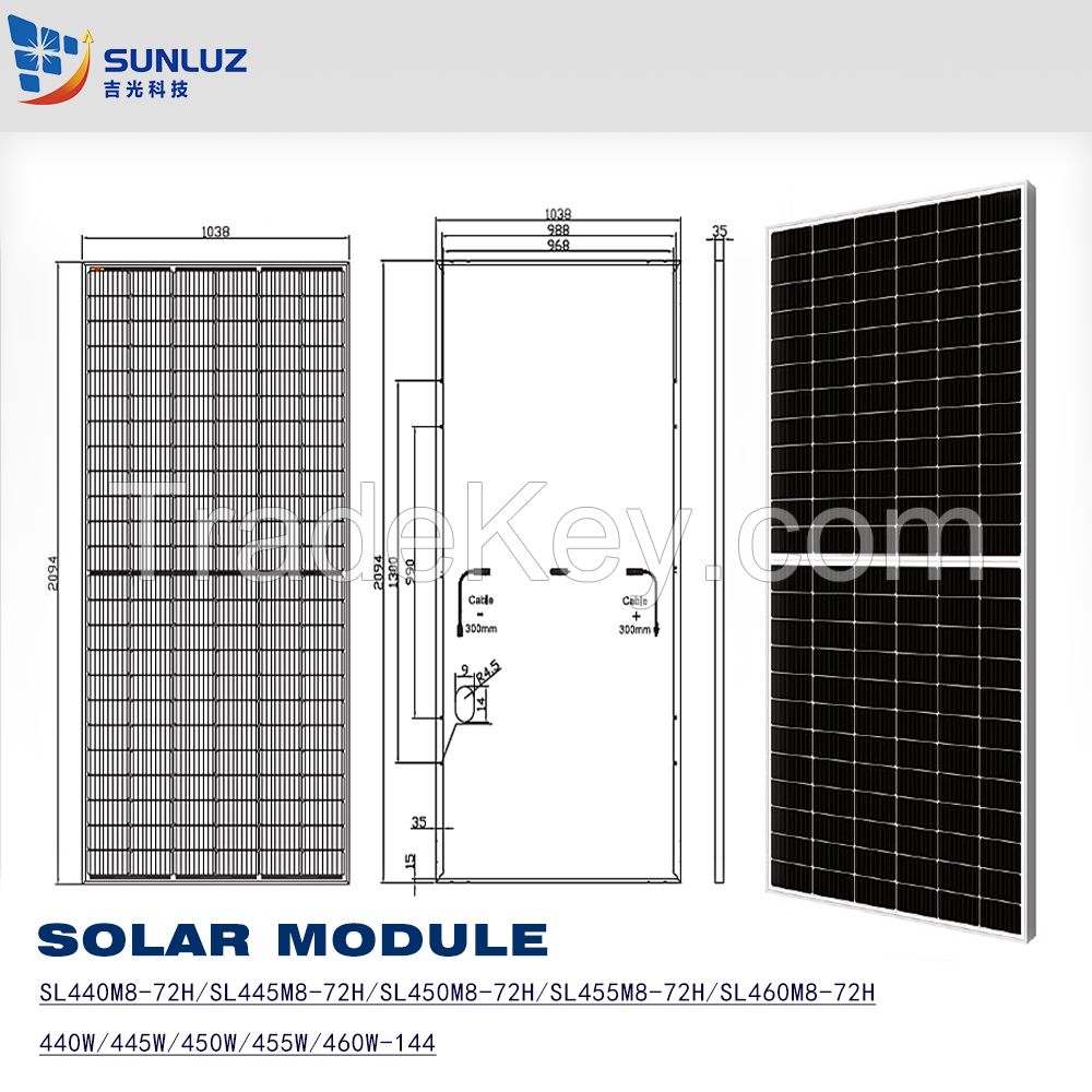 Solar Module 440W 445W 450W 455W 460W, Mono Solar Panel