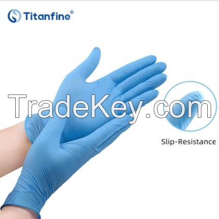 9 inch 3.5g Blue Examination Nitrile GlovesÂ 