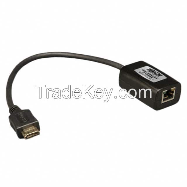 HDMI-A Male to RJ45, 8p8c Female Black Round -