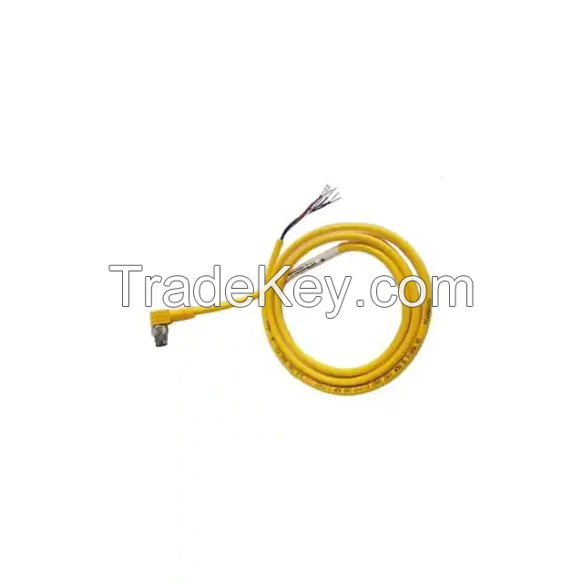 M8 6 Male Pins to Wire Leads Thermoplastic Polyurethane (TPU) 9.84' (3.00m)