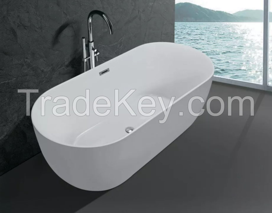 Freestanding bathtub 8007-1 model 66.93&#039;&#039; L &Atilde; 29.53&#039;&#039; W &Atilde;23.23&#039;&#039; H-Acrylic ,Round Soaking tub 