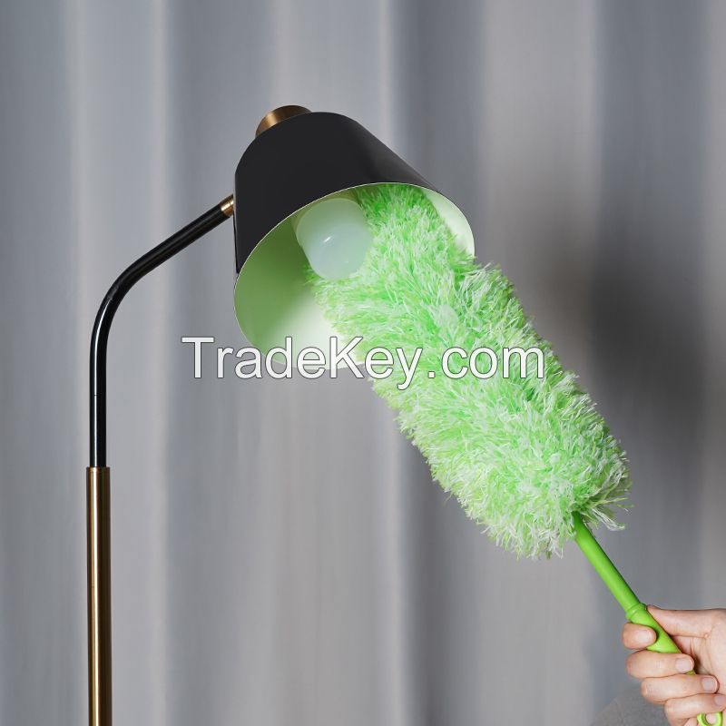 Household Ceiling Blinds Cleaner Bendable Washable Cleaning Brush Extension Pole Portable Microfiber Duster