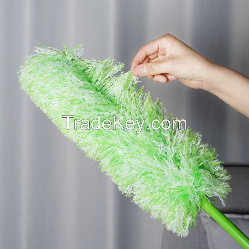 Household Ceiling Blinds Cleaner Bendable Washable Cleaning Brush Extension Pole Portable Microfiber Duster