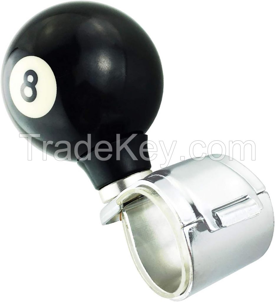 Billiard Black 8 Car Steering Assistant: Premium Power Steering Wheel Knob for Enhanced Maneuverability & Universal Compatibility ÃÂ¢Ã¯Â¿Â½Ã¯Â¿Â½ Perfect fo