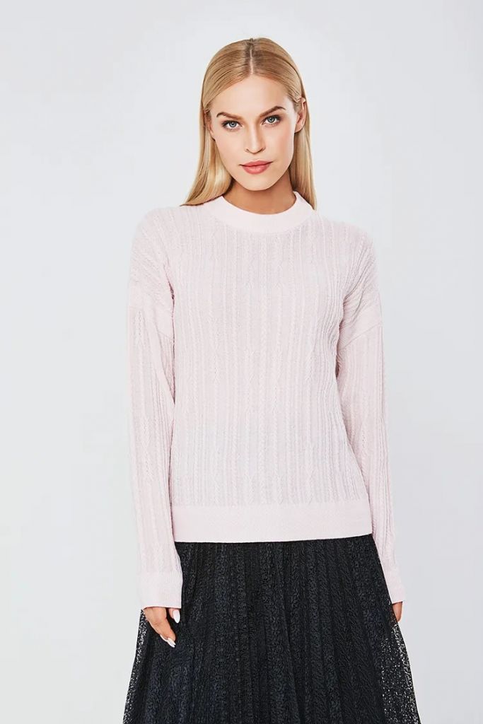 High Quality Knit Pullover Pull Over Wool Cashmere Sweater For Womens