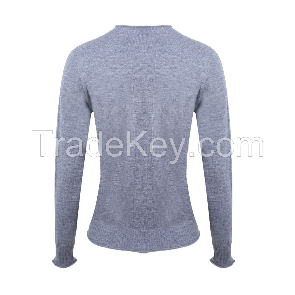 Factory Customization Inner Wear Line Seamless Plain Pure Wool Knit Bottoming Shirt Basic Sweater