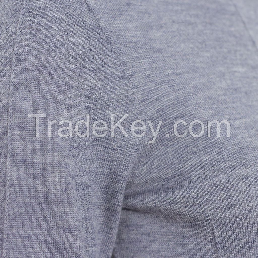 Factory Customization Inner Wear Line Seamless Plain Pure Wool Knit Bottoming Shirt Basic Sweater