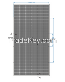 M10 MBB PERC 144 half cells 540W-555W bifacial solar module