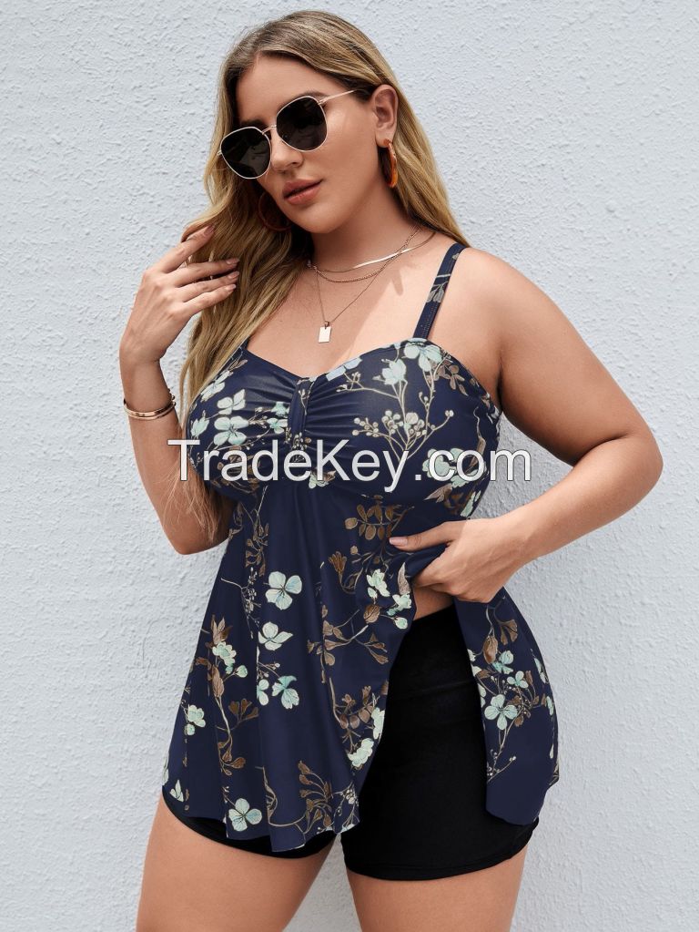 oem/odm plus size swimwear women tankinis plus size bikinis women