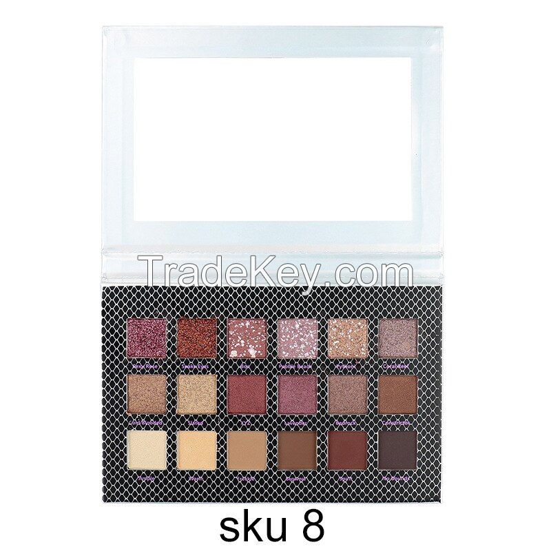 Eyeshadow Palette Highly Pigmented Matte Shimmer Long Lasting Natural Colors Eye Shadow Palette Makeup with Custom Logo