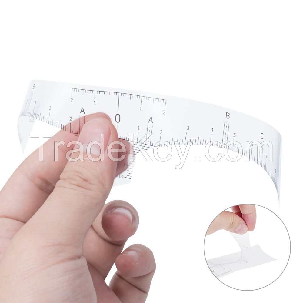 Eyebrow Ruler Sticker Disposable Adhesive Eyebrow Measurement Ruler for Tattoo Makeup Tool