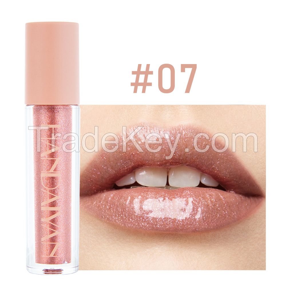 Glossy Liquid Lipstick Set Kits for Women,Super Lustrous Moisturizing High Shine Lip Gloss with Diamond Pearl Shimmer