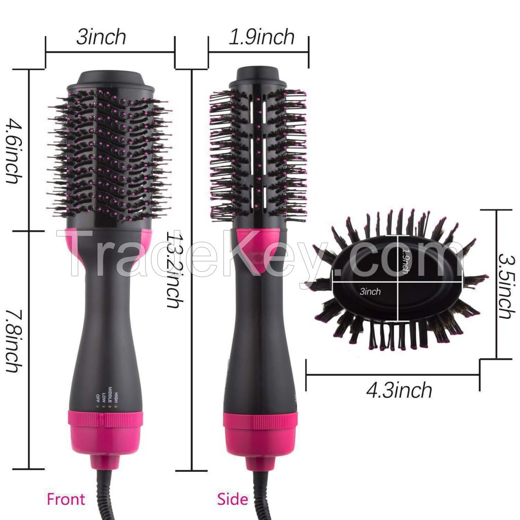 2 in 1 One-Step Volumizer Enhanced Hair Dryer Brush and Hot Air Brush for Drying,Straightening,Volumizing