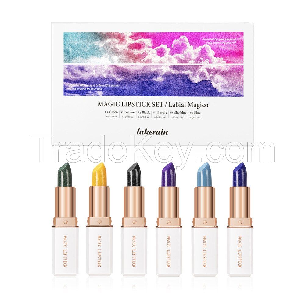 Magic Temperature Color Changing Lipstick Set Lip Stain Gloss Moisturizing Long Lasting Waterproof Lip Balm Makeup