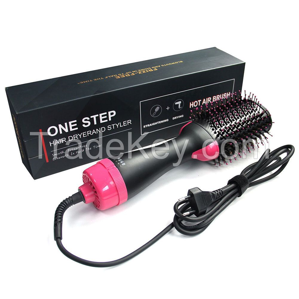 2 in 1 One-Step Volumizer Enhanced Hair Dryer Brush and Hot Air Brush for Drying,Straightening,Volumizing