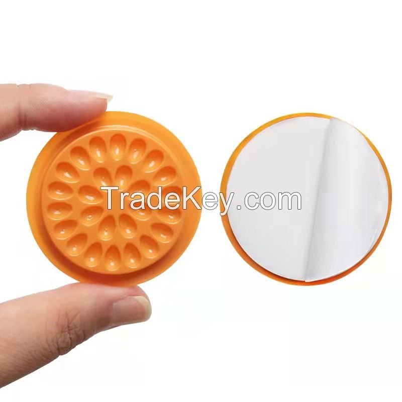 Disposable Adhesive Pallet,Plastic Flower Shape Glue Pad False Eyelashes Glue Holder