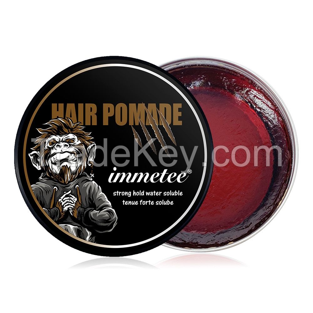 Natural Hair Balm Water Based Strong Hold Hair Pomade for Men for Straight,Thick and Curly Hair