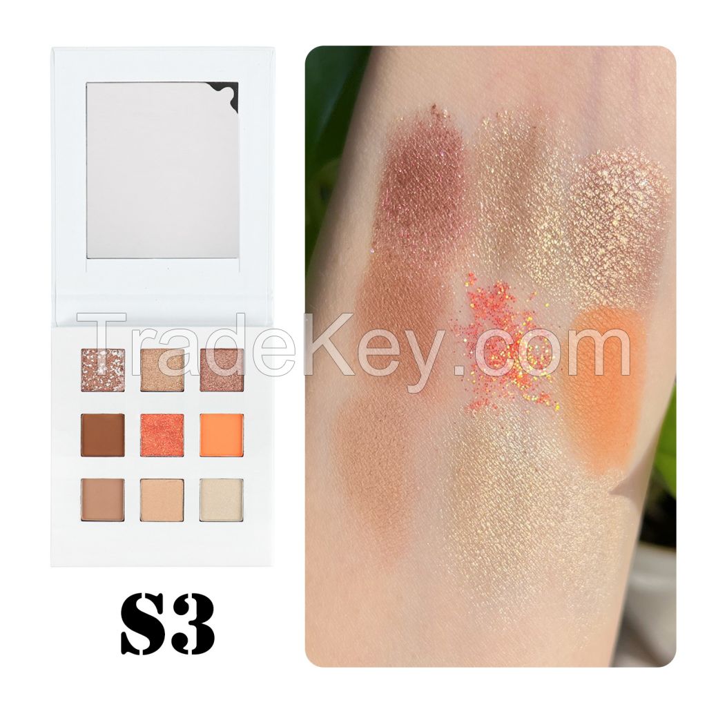 Eyeshadow Palette Highly Pigmented Matte Shimmer Long Lasting Natural Colors Eye Shadow Palette Makeup with Custom Logo