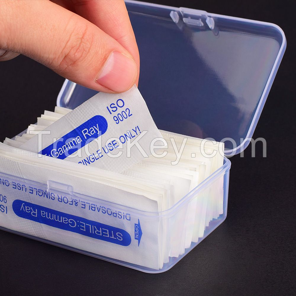 Small Clear Plastic Beads Storage Containers Box with Hinged Lid