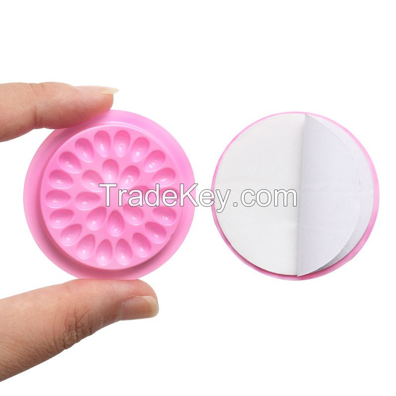 Plastic Flower Shaped False Eyelashes Glue Holder for Eyelash Extensions