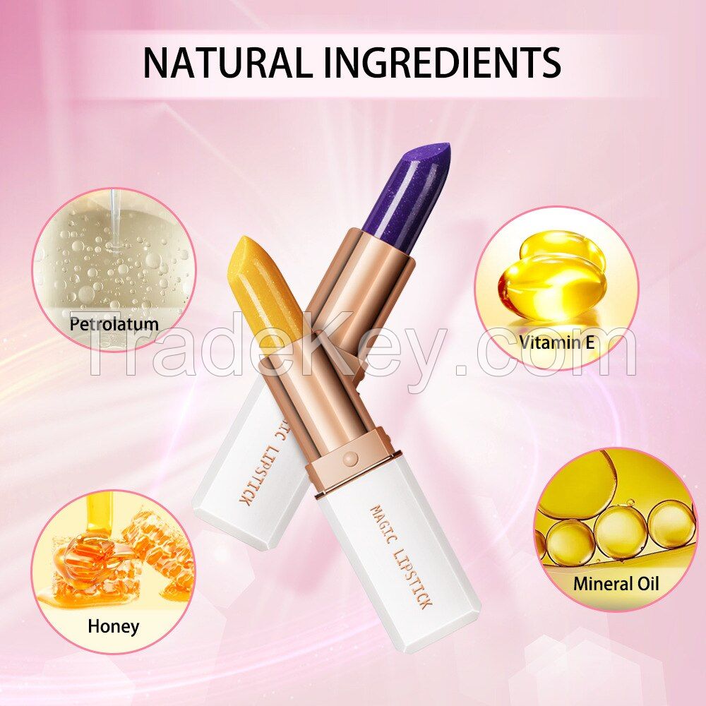 Magic Temperature Color Changing Lipstick Set Lip Stain Gloss Moisturizing Long Lasting Waterproof Lip Balm Makeup