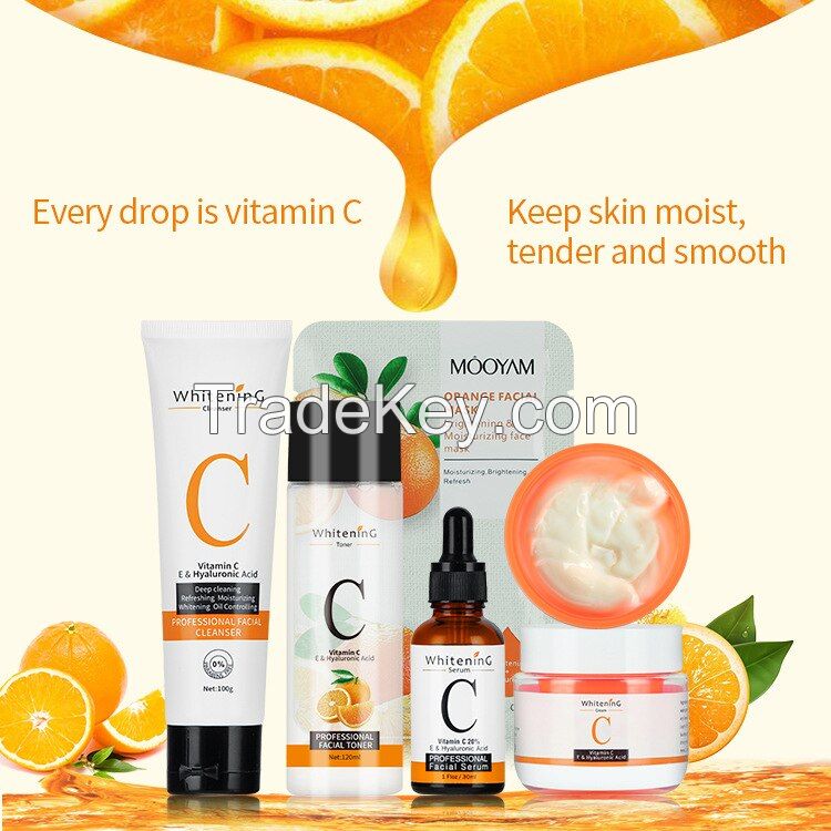 5 Pack Hydrating and Moisturizing Vitamin C Skincare Serum Set