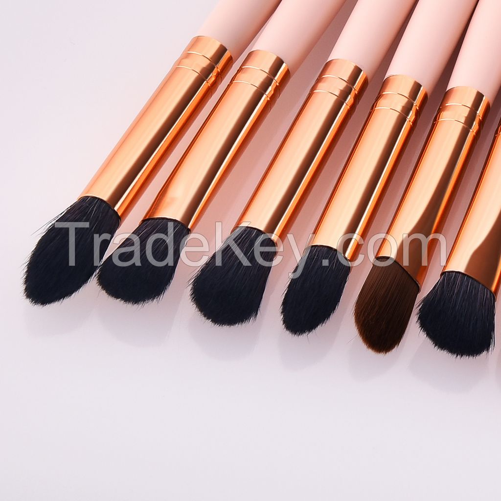 Eye Makeup Brushes,11pcs Eyeshadow Brushes Rose Gold Makeup Brushes Set with Soft Synthetic Hairs