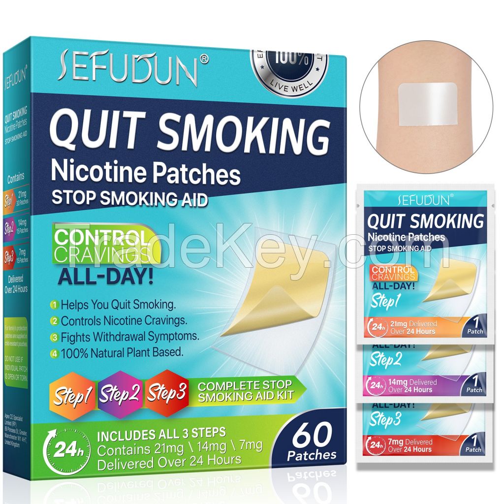 SEFUDUN 14mg 7 Mg Quit Smoking Patches Step 1 2 3 ,Quit Smoking Patch Artifact Lung Cleansing Auxiliary