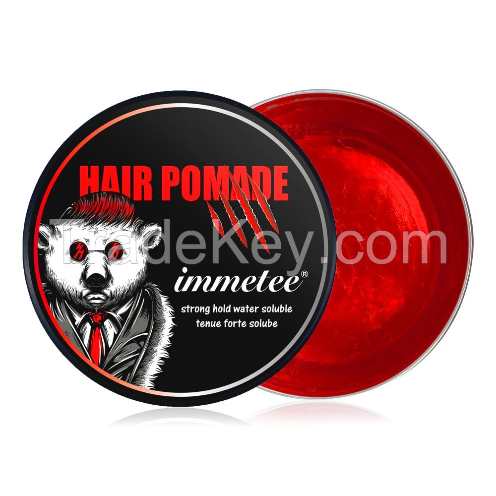 Natural Hair Balm Water Based Strong Hold Hair Pomade for Men for Straight,Thick and Curly Hair