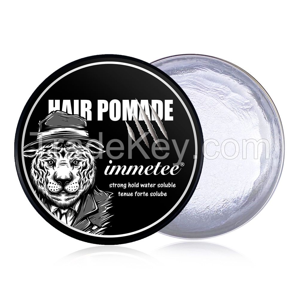 Natural Hair Balm Water Based Strong Hold Hair Pomade for Men for Straight,Thick and Curly Hair