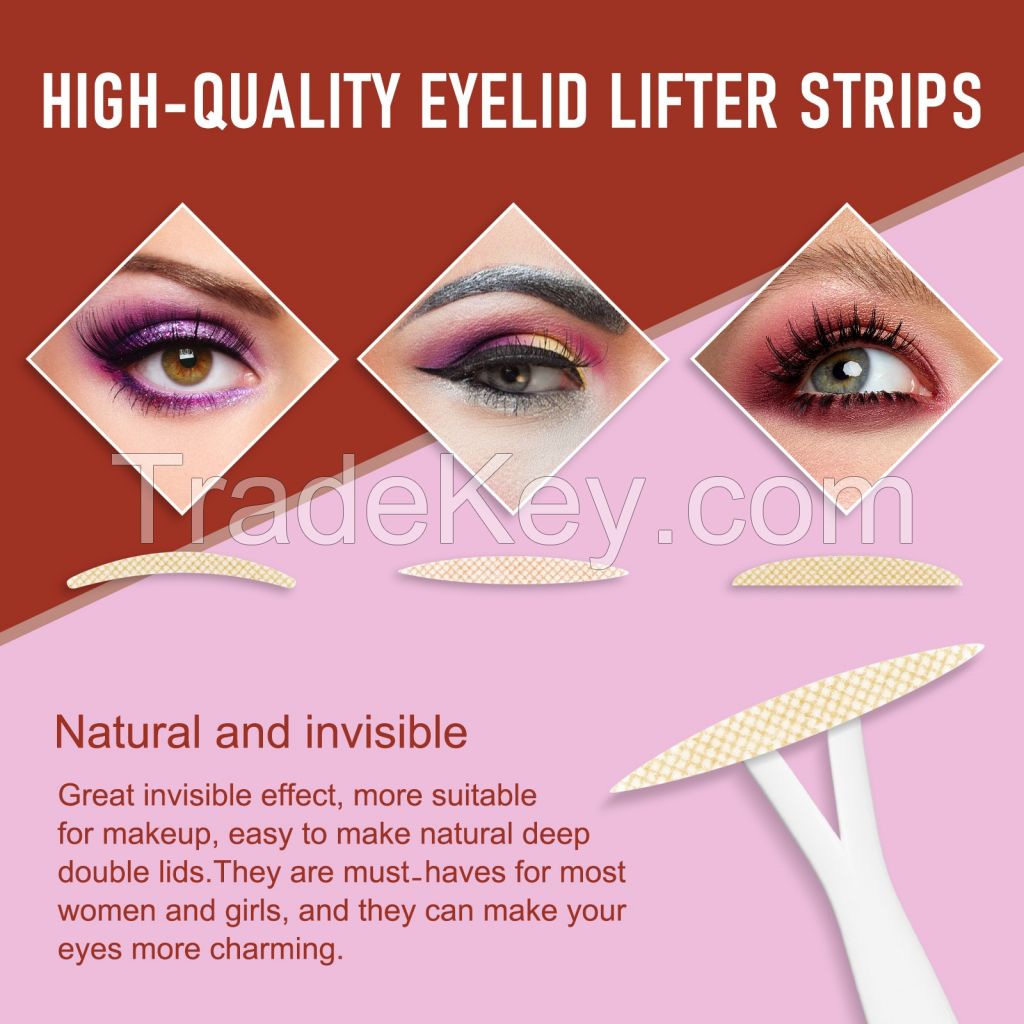 Glue-Free Invisible Double Eyelid Sticker 480 Count Eyelid Lifter Strips Double Eyelid Styling Tape for Hooded Eyes Droopy Lids