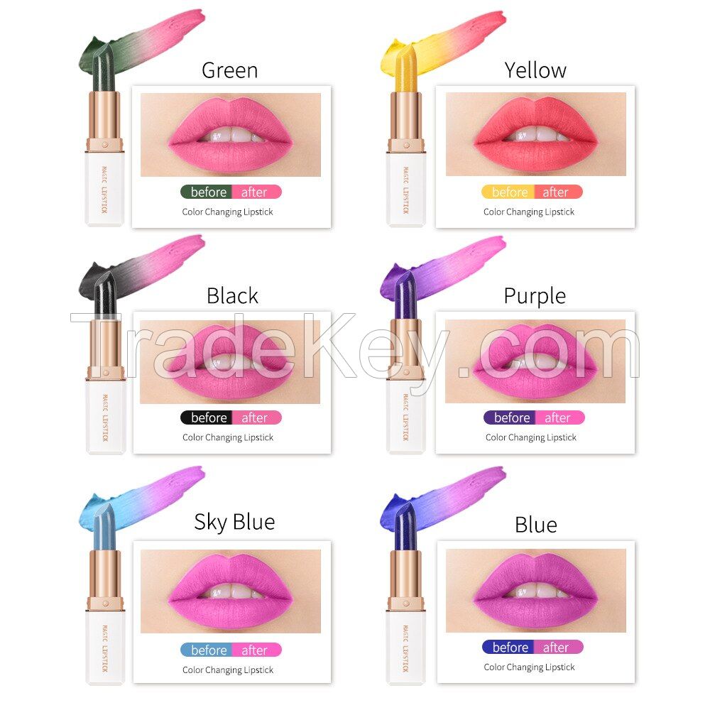 Magic Temperature Color Changing Lipstick Set Lip Stain Gloss Moisturizing Long Lasting Waterproof Lip Balm Makeup