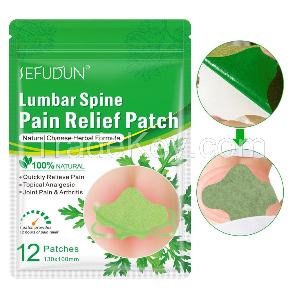 Warming Herbal Plaster Wormwood Herbal Lumbar Spine Pain Relief Patches for Knee