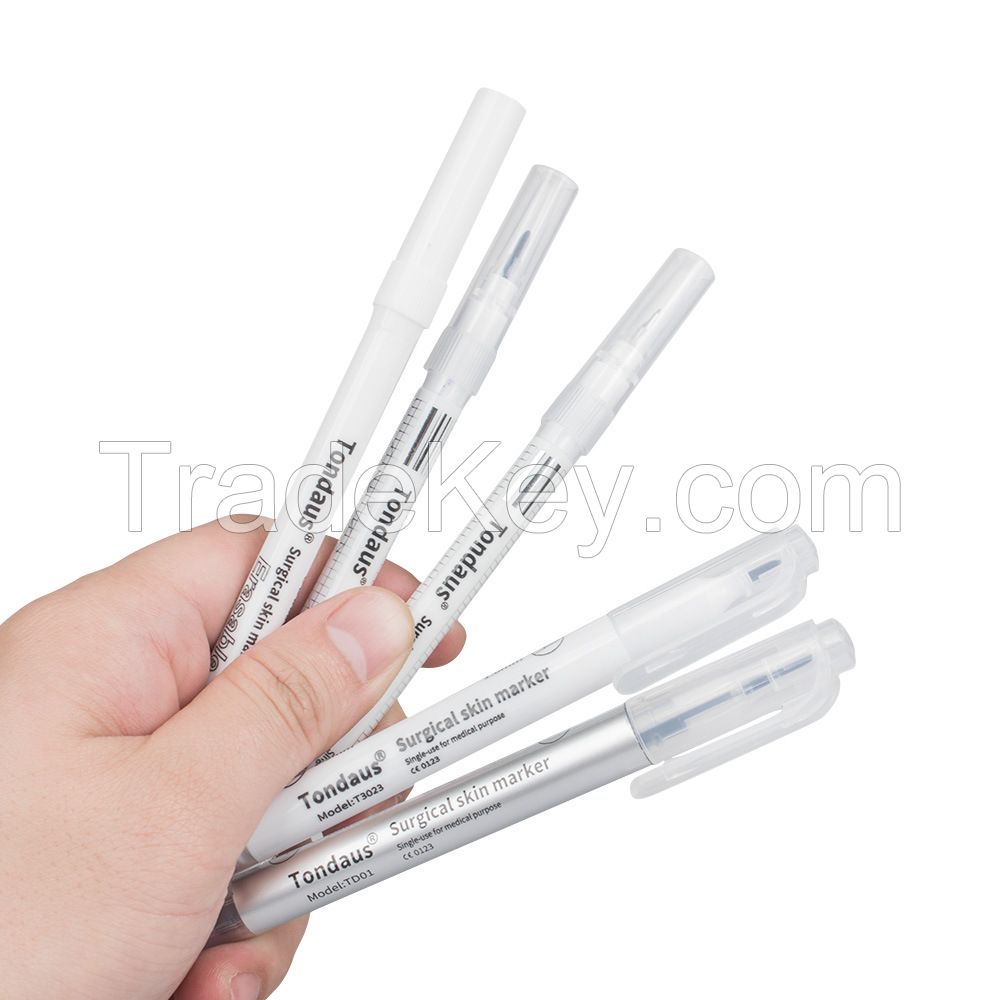 Professional Surgical Tip Skin Marker Pen Sterile Tattoo Stencil Markers Pen for Eyebrow,Lips,Skin