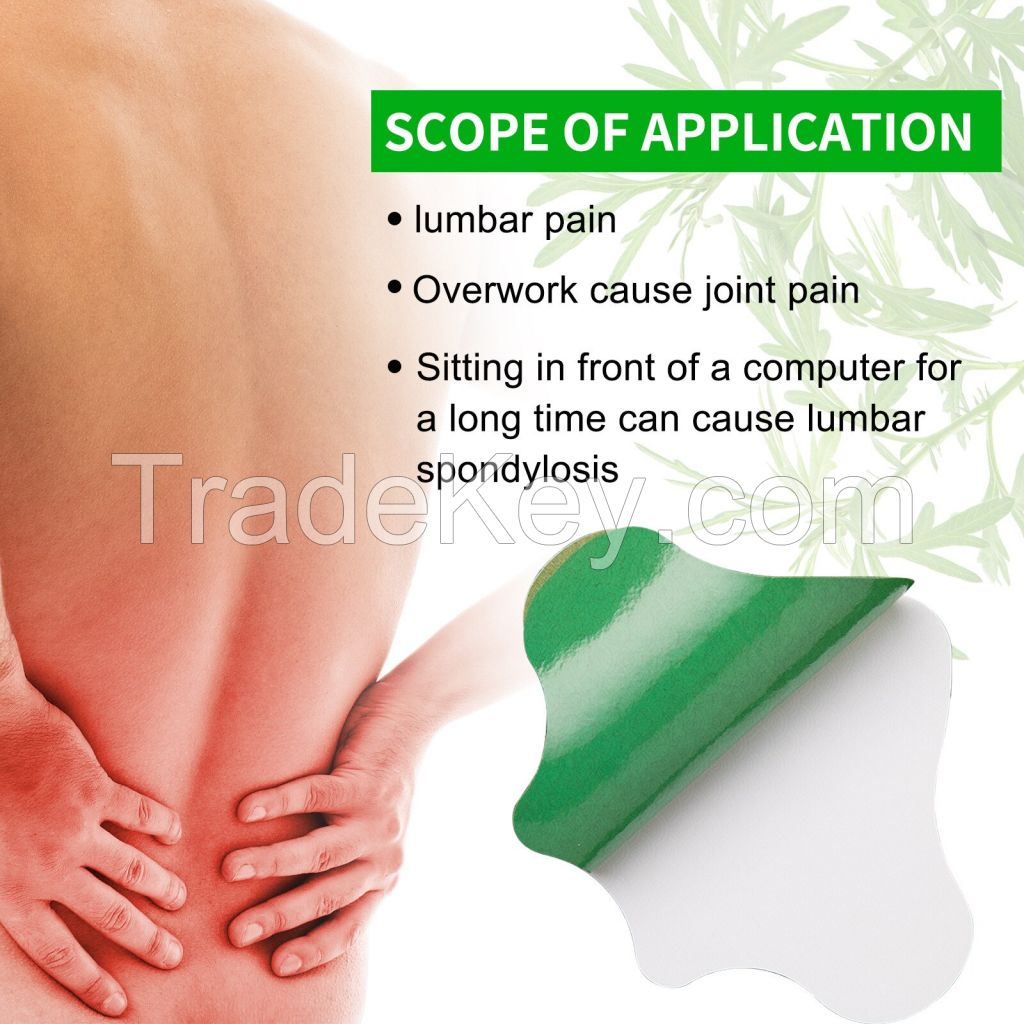 Warming Herbal Plaster Wormwood Herbal Lumbar Spine Pain Relief Patches for Knee