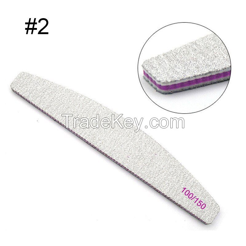 Acrylic Nail Acrylic Kit Professional Nail Files Reusable Double Sided Emery Board for Manicure and Pedicure