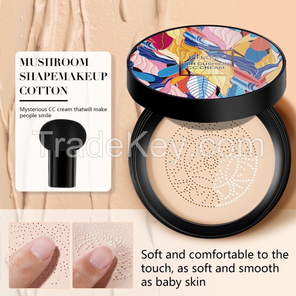 Moisturizing Brightening Long-Lasting Mushroom Head Air Cushion BB & CC Cream Foundation for Mature Skin