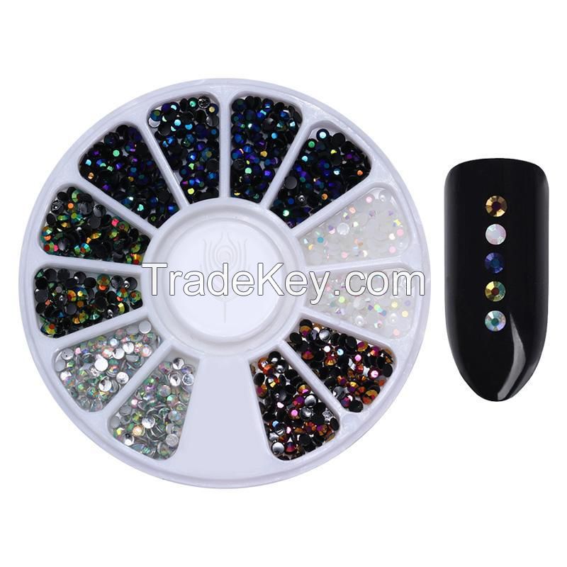 Manicure Decoration Accessories Disc Nail Glitter Rhinestone Crystal Gems Jewelry Bead