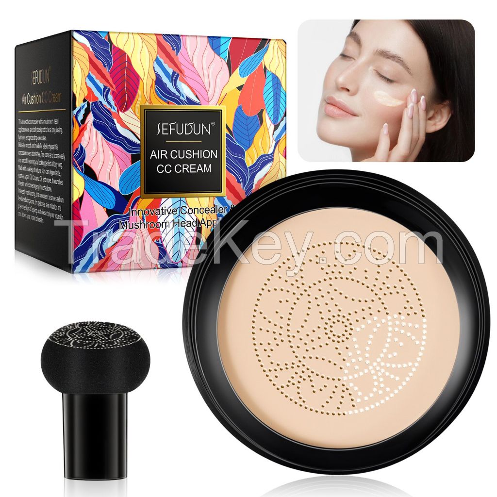 Moisturizing Brightening Long-Lasting Mushroom Head Air Cushion BB & CC Cream Foundation for Mature Skin