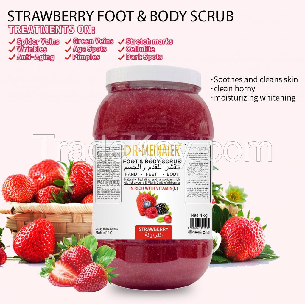 Natural Exfoliating Vitamin C Sugar Body Scrub Exfoliator for Hand,foot,face,body