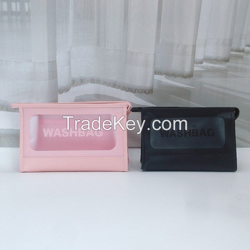 Clear PVC Transparent Waterproof Travel Toiletry Makeup Cosmetic Bag with Zipper