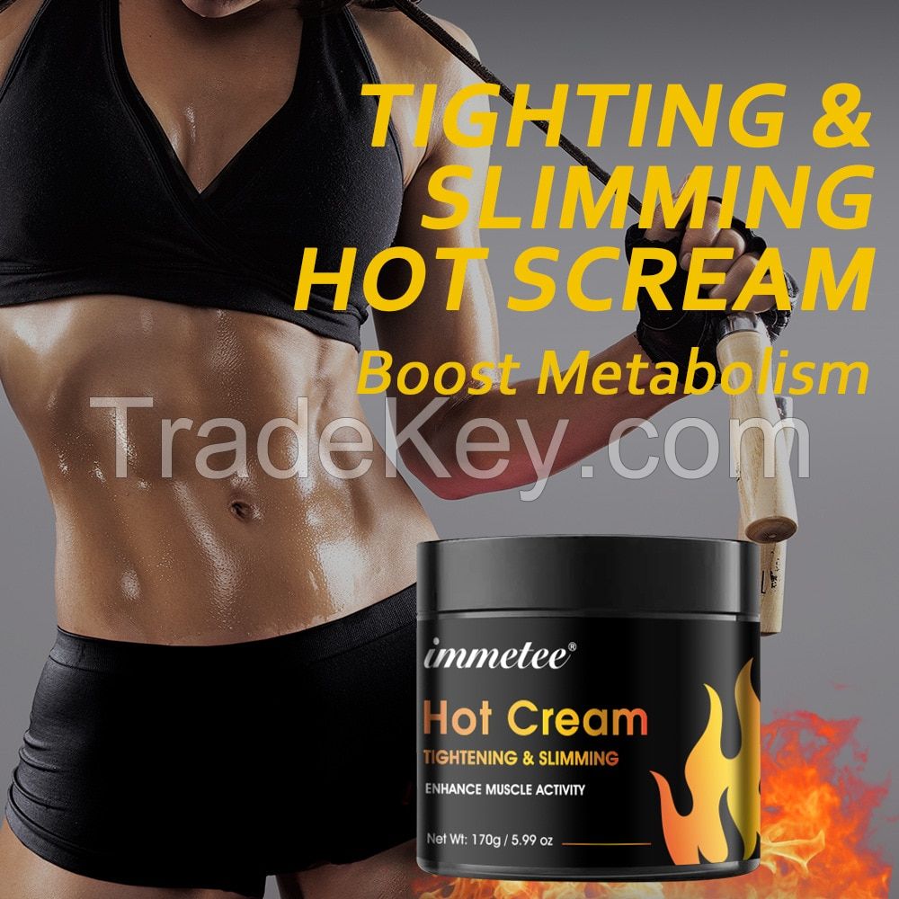 Hot Firming Cellulite Lotion Sweat Enhancer Skin Tightening Slimming Hot Cream for Belly Fat Burner