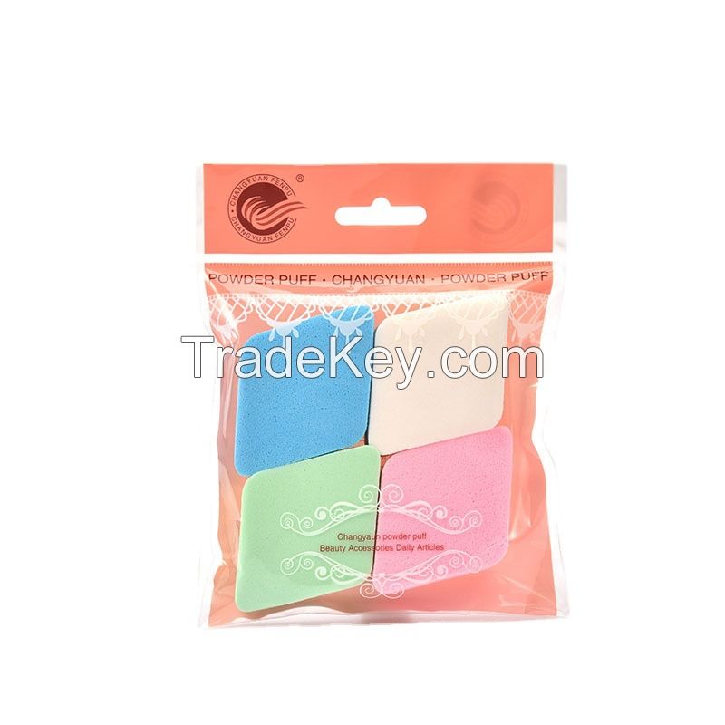 Non-latex 4 In 1 Powder Puff Blending Makeup Sponge for Wet and Dry Use