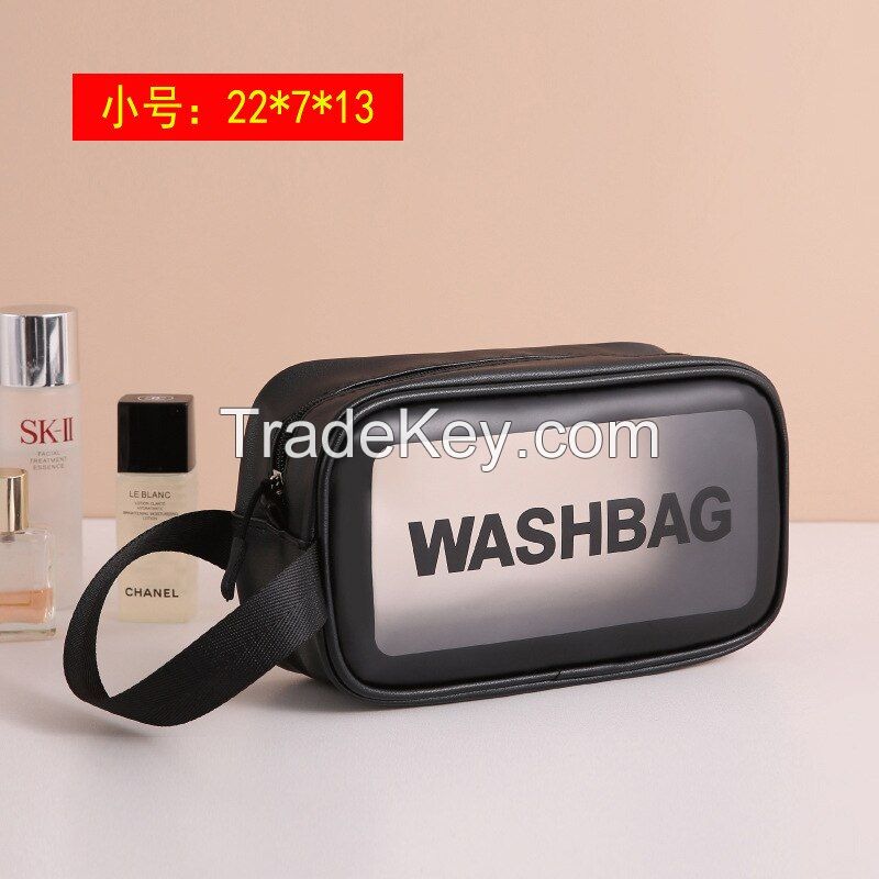 Clear PVC Transparent Waterproof Travel Toiletry Makeup Cosmetic Bag with Zipper