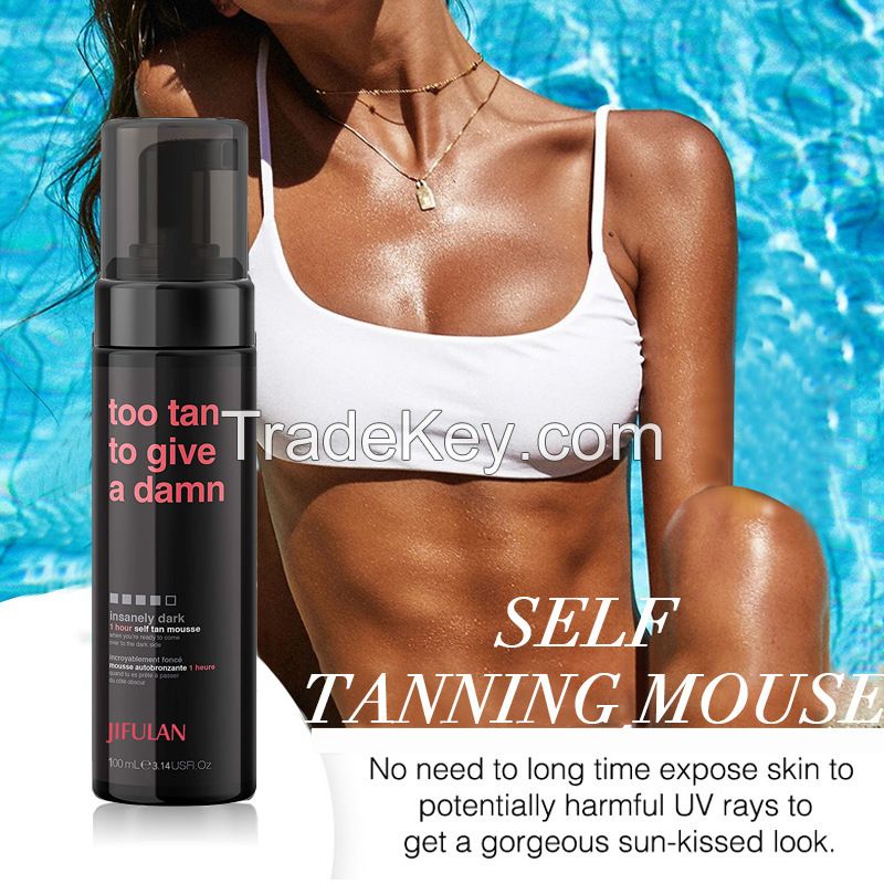 I Love Myself More Tanned Darker Self Tanner 1 Hour Sunless Tanner Mousse