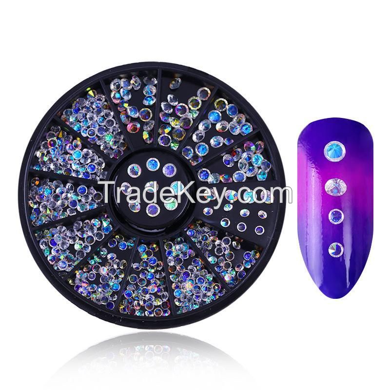 Manicure Decoration Accessories Disc Nail Glitter Rhinestone Crystal Gems Jewelry Bead