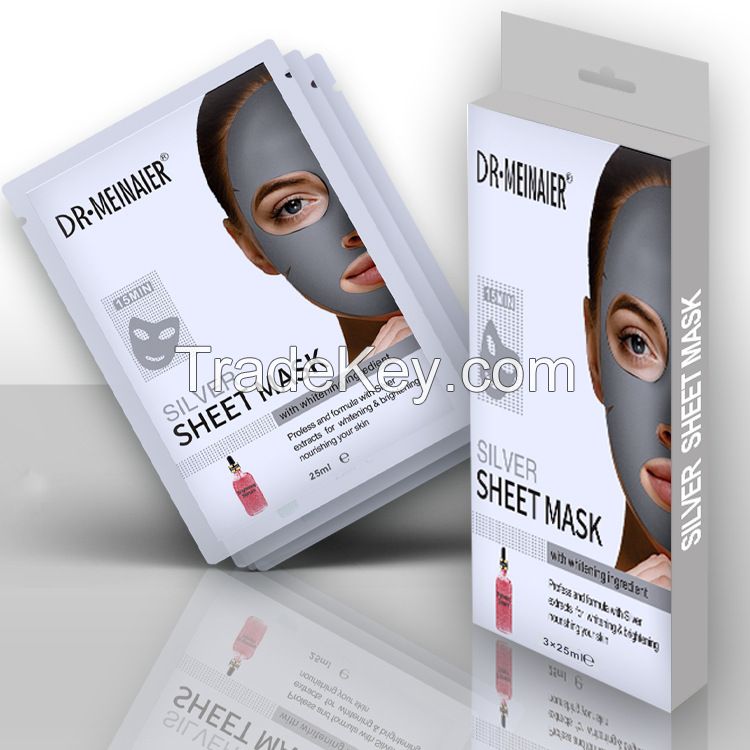 Full Face Facial Mask Sheet,Sensitive Soothing, Anti-Acne, Nourishing Cleansing Korean Face Mask